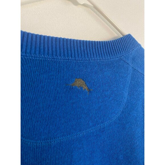 Tommy Bahama Mens Reversible Blue & Green 100% Cotton Pullover Sweater XL - Picture 5 of 8